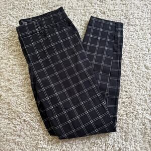 Old Navy High Rise Pixie Pants Plaid 6 Petite